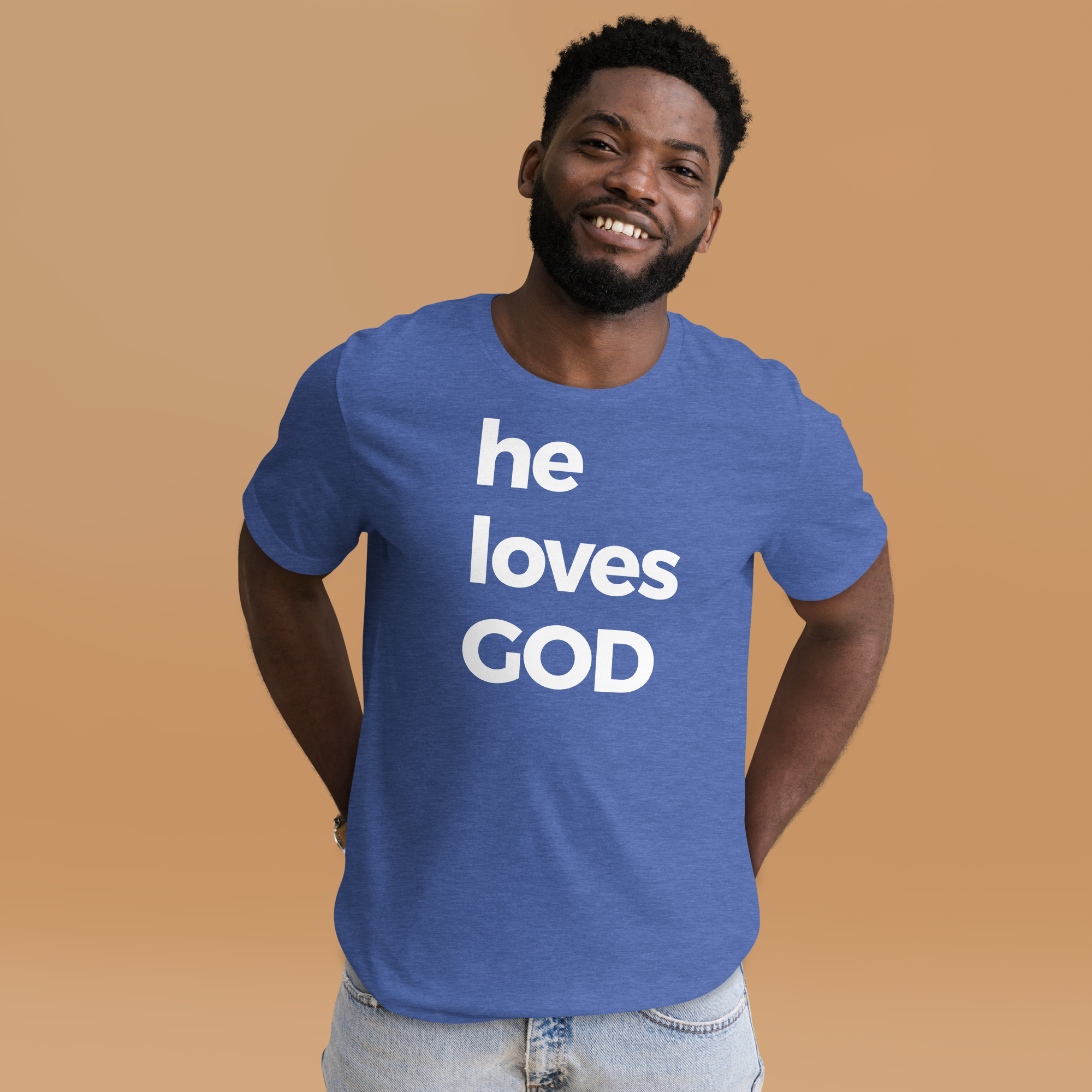 he loves god tee