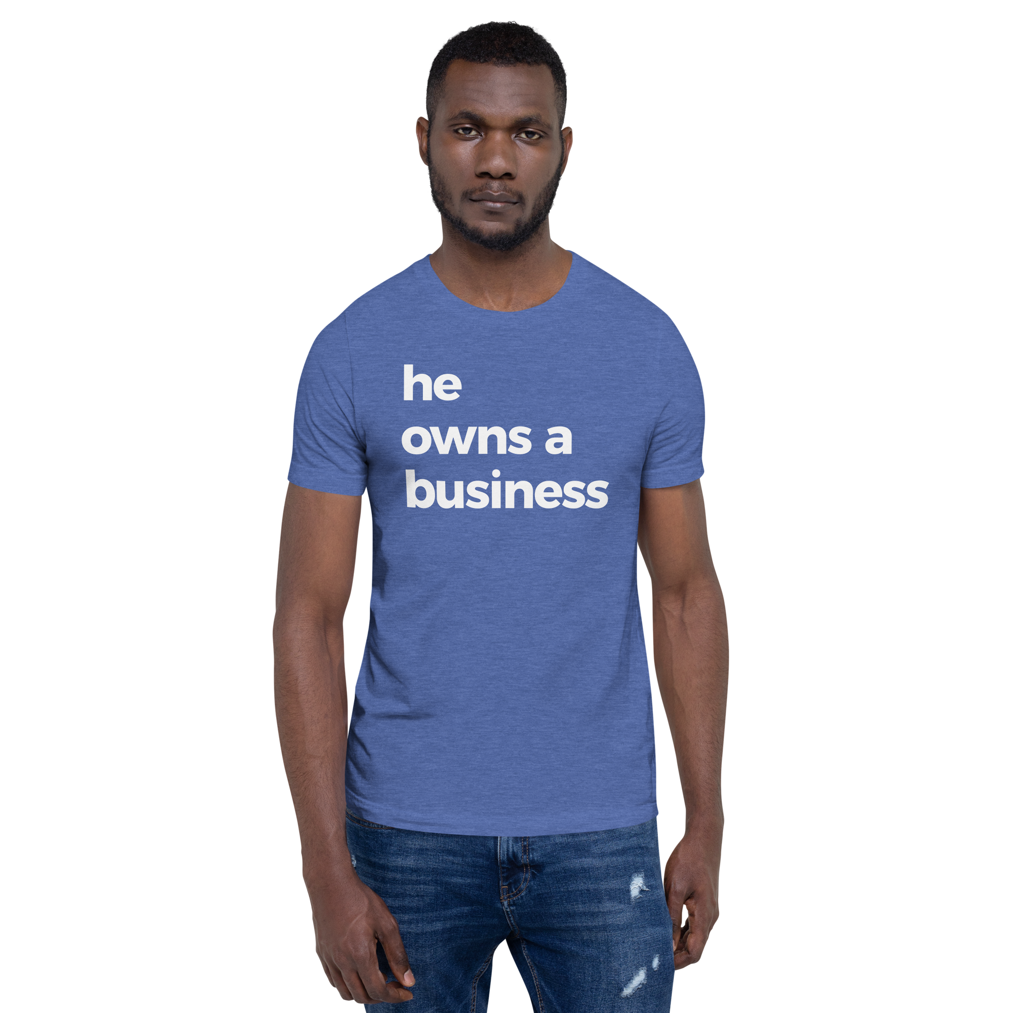 he owns a business tee
