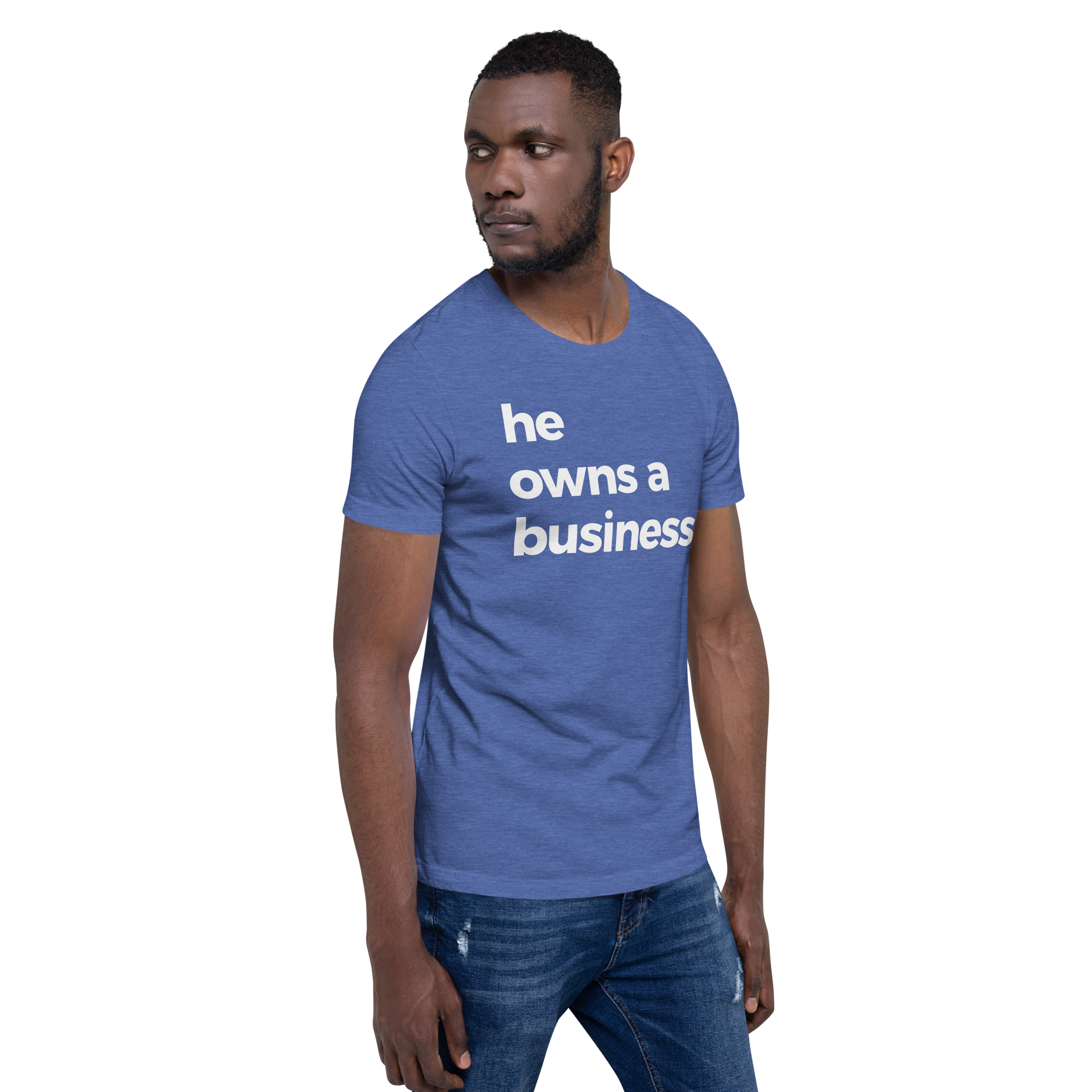 he owns a business tee